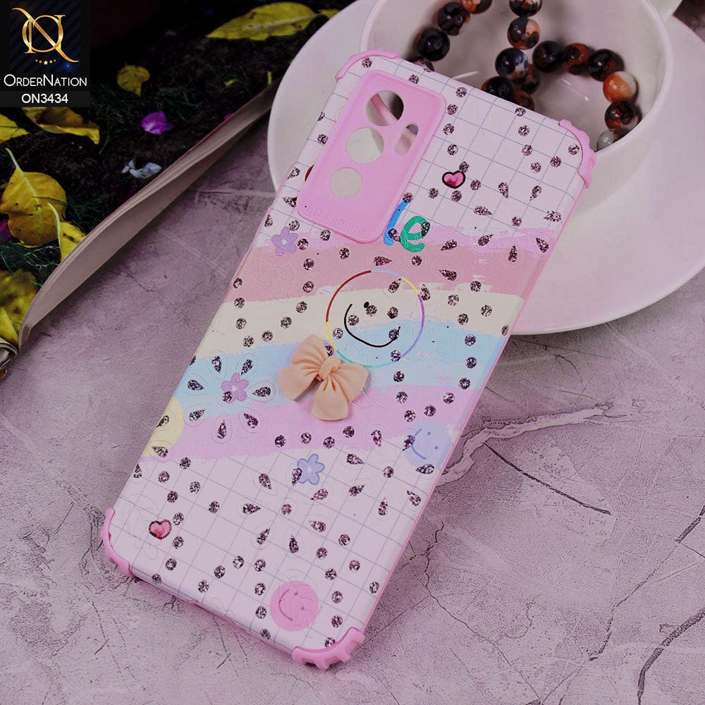 Vivo S10e Cover - Design 2 - Trendy Creative Cute Bling Diamond Soft Silicone Case