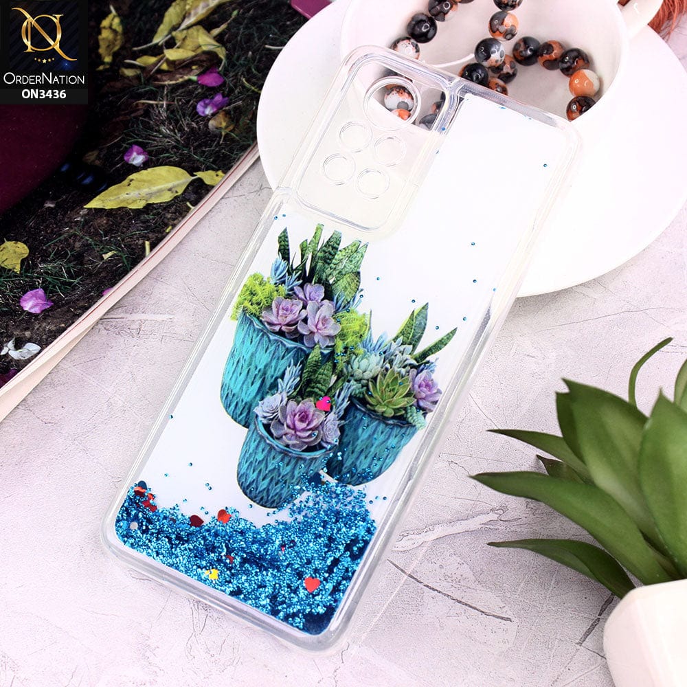 Infinix Note 11 Pro Cover - Design 9 - Trendy Cute Design Soft Silicone Bling Sparkle Moving  Liquid Glitter Case