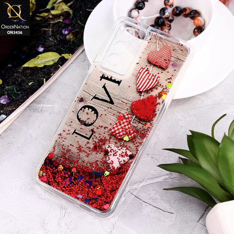 Vivo S10e Cover - Design 2 - Trendy Cute Design Soft Silicone Bling Sparkle Moving  Liquid Glitter Case