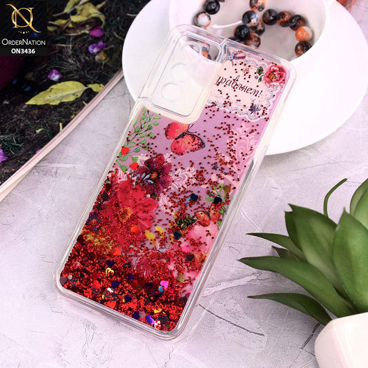 Vivo S10e Cover - Design 6 - Trendy Cute Design Soft Silicone Bling Sparkle Moving  Liquid Glitter Case