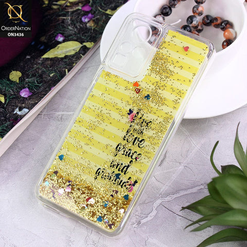 Infinix Zero X Cover - Design 3 - Trendy Cute Design Soft Silicone Bling Sparkle Moving  Liquid Glitter Case