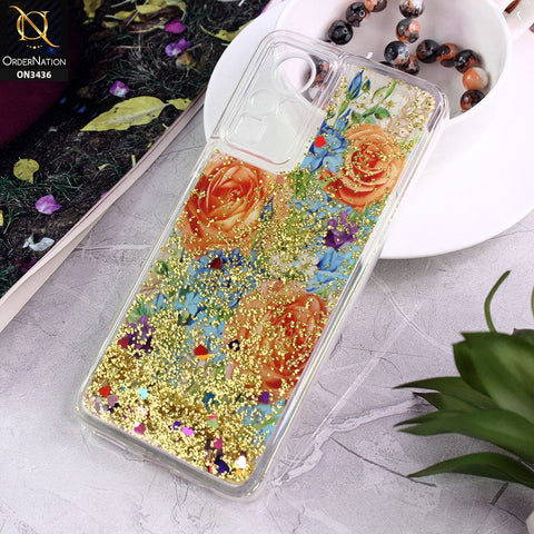 Infinix Zero Xi Cover - Design 7 - Trendy Cute Design Soft Silicone Bling Sparkle Moving  Liquid Glitter Case