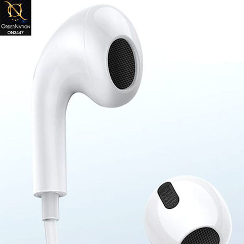 White - Baseus Encok C17 Type-C Lateral in-ear Wired Earphone with Mic