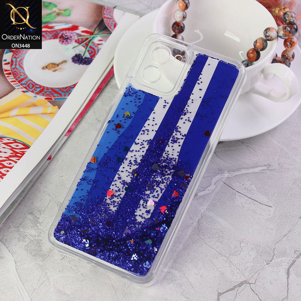 Vivo Y15c Cover - Design4 - Rainbow Series Design Soft Silicone Bling Sparkle Moving  Liquid Glitter Case