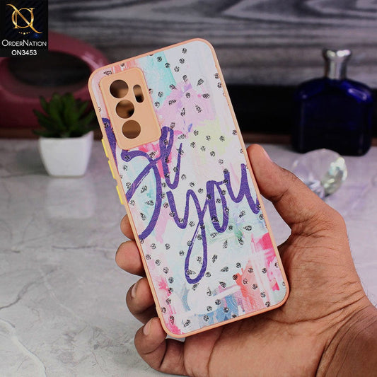 Vivo S10e Cover - Design 3 - Cute Trendy Design Diamond Glitter Camera Protection Soft Case