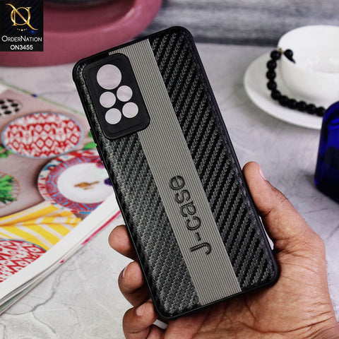 Infinix Note 11 Pro Cover - Gray - Carbon Fiber Texture Soft TPU Case