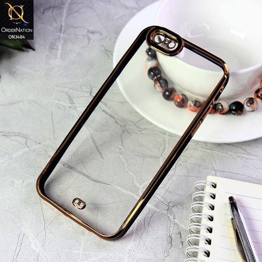 iPhone 6S / 6 Cover - Black - New Electroplated Side Borders Camera Protection Case