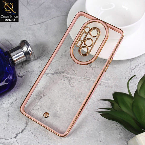 OnePlus 8 Pro Cover - Pink - New Electroplated Side Borders Camera Protection Case