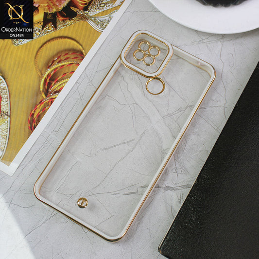 Xiaomi Redmi 9C Cover - White - New Electroplated Side Borders Camera Protection Case