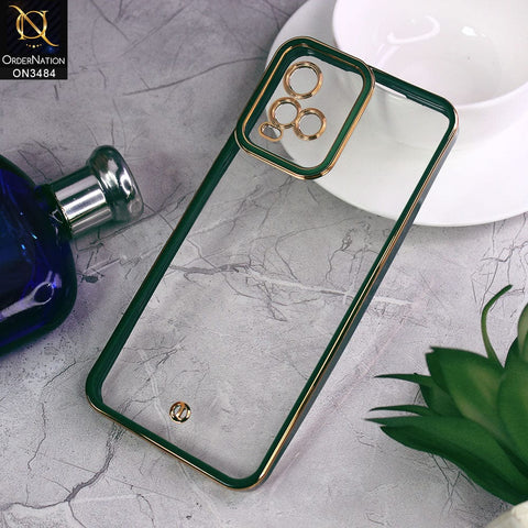 Vivo Y33s Cover - Green - New Electroplated Side Borders Camera Protection Case