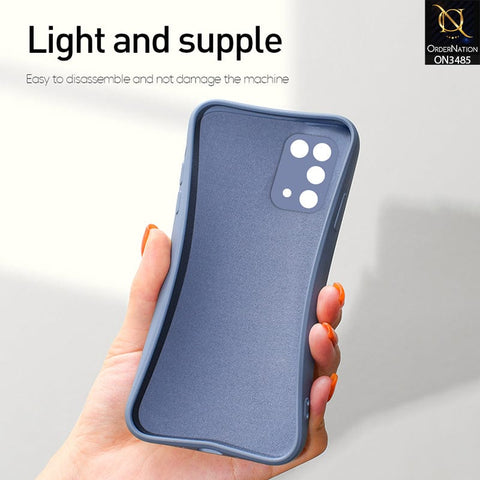 iPhone XS Max Cover - Blue - ONation Silica Gel Series - HQ Liquid Silicone Elegant Colors Camera Protection Soft Case