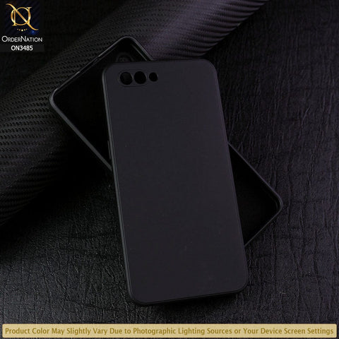 Oppo A12e Cover - Black - ONation Silica Gel Series - HQ Liquid Silicone Elegant Colors Camera Protection Soft Case