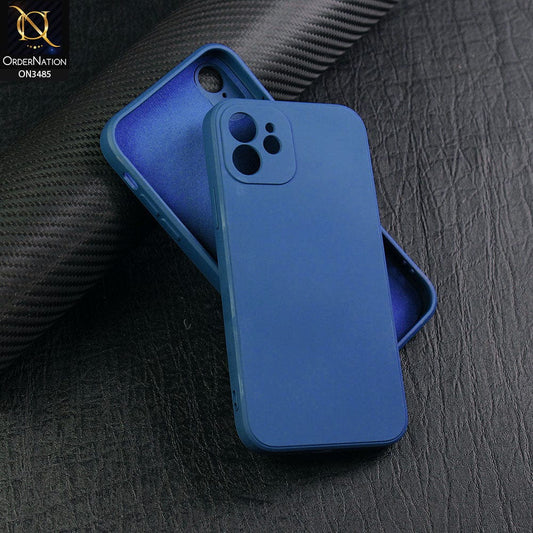 iPhone 11 Cover - Blue - ONation Silica Gel Series - HQ Liquid Silicone Elegant Colors Camera Protection Soft Case