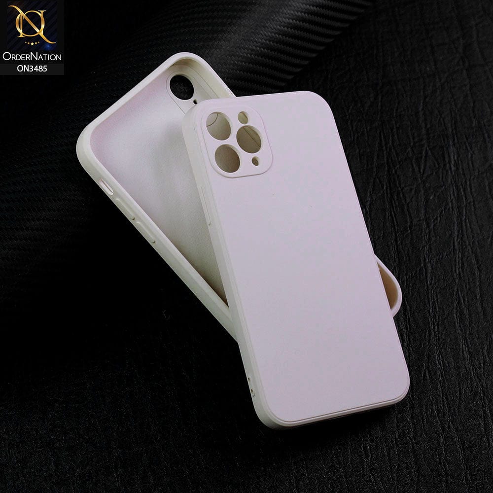 iPhone 11 Pro Max Cover - Off-White (Not Pure White) - ONation Silica Gel Series - HQ Liquid Silicone Elegant Colors Camera Protection Soft Case