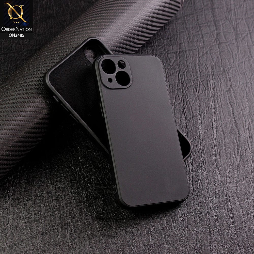 iPhone 13 Cover - Black - ONation Silica Gel Series - HQ Liquid Silicone Elegant Colors Camera Protection Soft Case