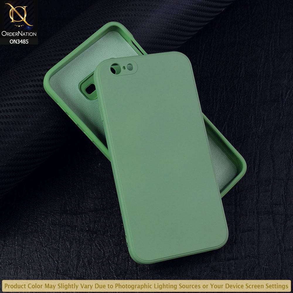 iPhone 6S / 6 Cover - Light Green - ONation Silica Gel Series - HQ Liquid Silicone Elegant Colors Camera Protection Soft Case