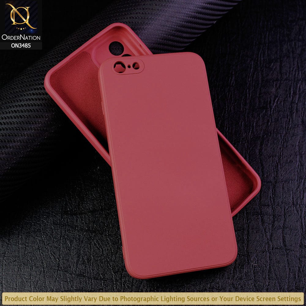 iPhone 6s Plus / 6 Plus Cover - Red - ONation Silica Gel Series - HQ Liquid Silicone Elegant Colors Camera Protection Soft Case