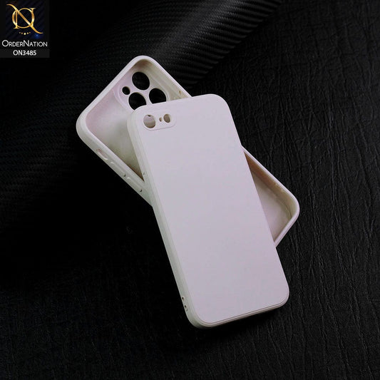 iPhone 8 / 7 Cover - Off-White (Not Pure White) - ONation Silica Gel Series - HQ Liquid Silicone Elegant Colors Camera Protection Soft Case