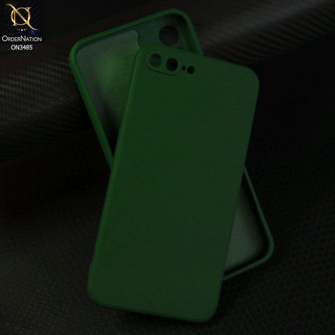 iPhone 8 Plus / 7 Plus Cover - Dark Green  - ONation Silica Gel Series - HQ Liquid Silicone Elegant Colors Camera Protection Soft Case