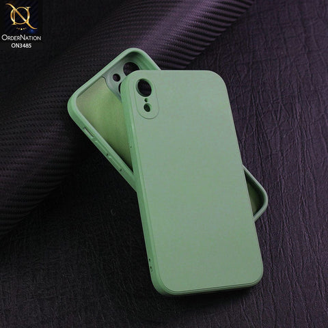 iPhone XR Cover - Light Green - ONation Bold Series - HQ Liquid Silicone Elegant Colors Camera Protection Soft Case ( Fast Delivery )