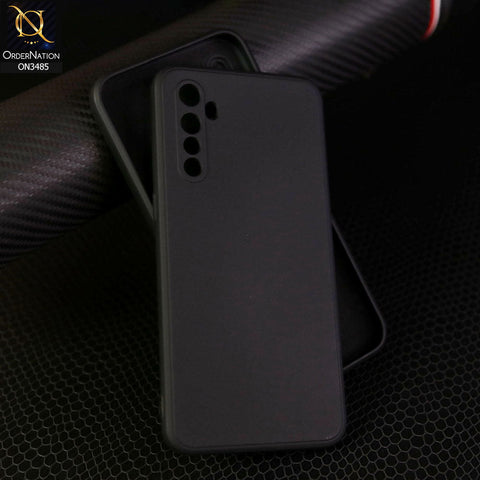 Oppo K5 Cover - Black - ONation Silica Gel Series - HQ Liquid Silicone Elegant Colors Camera Protection Soft Case