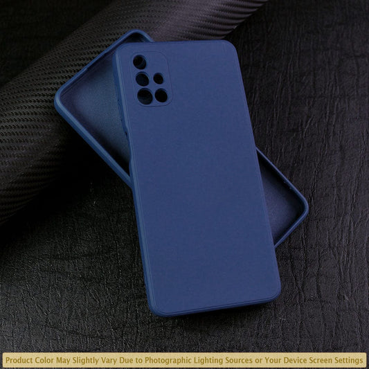 Samsung Galaxy M51 Cover - Blue - ONation Silica Gel Series - HQ Liquid Silicone Elegant Colors Camera Protection Soft Case