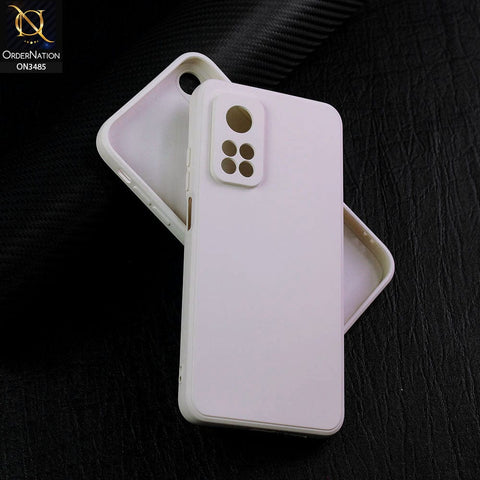 Xiaomi Mi 10T Pro Cover - Off-White (Not Pure White) - ONation Bold Series - HQ Liquid Silicone Elegant Colors Camera Protection Soft Case ( Fast Delivery )