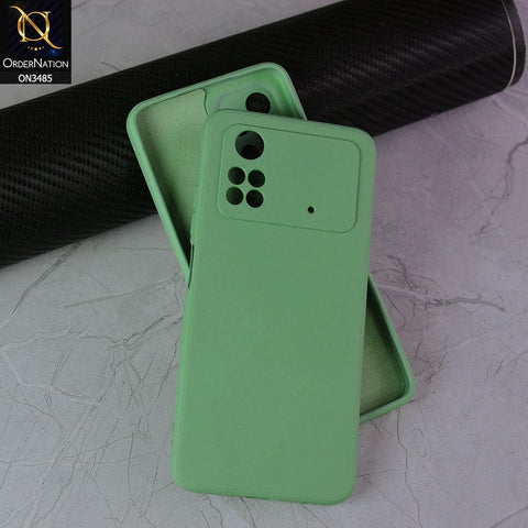 Xiaomi Poco M4 Pro Cover - Light Green - ONation Silica Gel Series - HQ Liquid Silicone Elegant Colors Camera Protection Soft Case