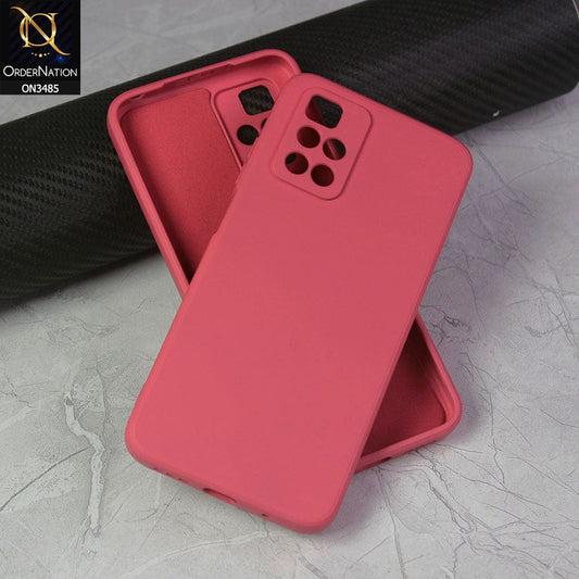 Xiaomi Redmi 10 2022 Cover - Red - ONation Silica Gel Series - HQ Liquid Silicone Elegant Colors Camera Protection Soft Case