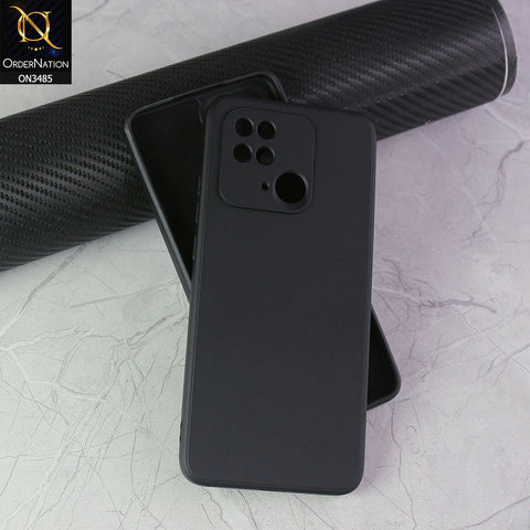 Xiaomi Redmi 10C Cover - Black - ONation Silica Gel Series - ONation Bold Series - HQ Liquid Silicone Elegant Colors Camera Protection Soft Case ( Fast Delivery )