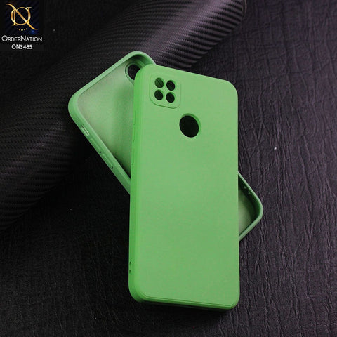 Xiaomi Redmi 10A Cover - Light Green - ONation Silica Gel Series - HQ Liquid Silicone Elegant Colors Camera Protection Soft Case