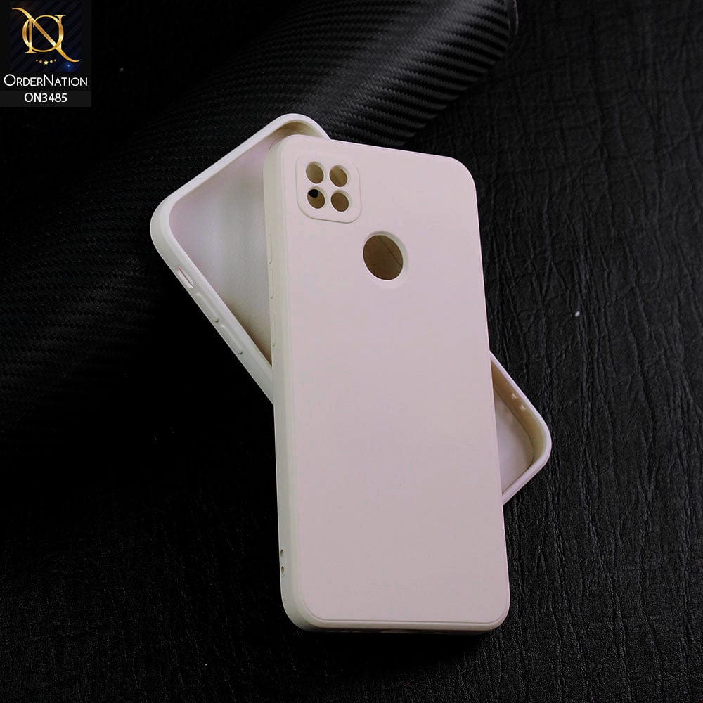 Xiaomi Redmi 10A Cover - Off-White (Not Pure White) - ONation Silica Gel Series - HQ Liquid Silicone Elegant Colors Camera Protection Soft Case