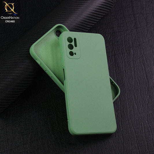 Xiaomi Redmi Note 10 Pro Max Cover - Light Green - ONation Silica Gel Series - HQ Liquid Silicone Elegant Colors Camera Protection Soft Case