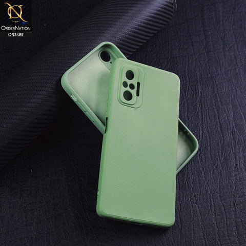 Xiaomi Redmi Note 10 Pro Max Cover - Light Green - ONation Silica Gel Series - HQ Liquid Silicone Elegant Colors Camera Protection Soft Case