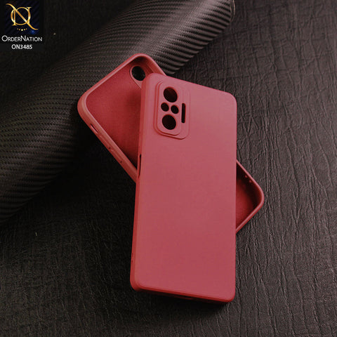 Xiaomi Redmi Note 10 Pro 4G Cover - Red - ONation Bold Series - HQ Liquid Silicone Elegant Colors Camera Protection Soft Case ( Fast Delivery )