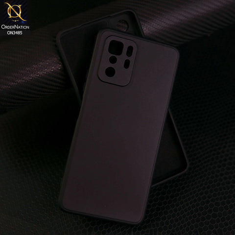 Xiaomi Redmi Note 10 Pro 5G Cover - Black  - ONation Silica Gel Series - HQ Liquid Silicone Elegant Colors Camera Protection Soft Case