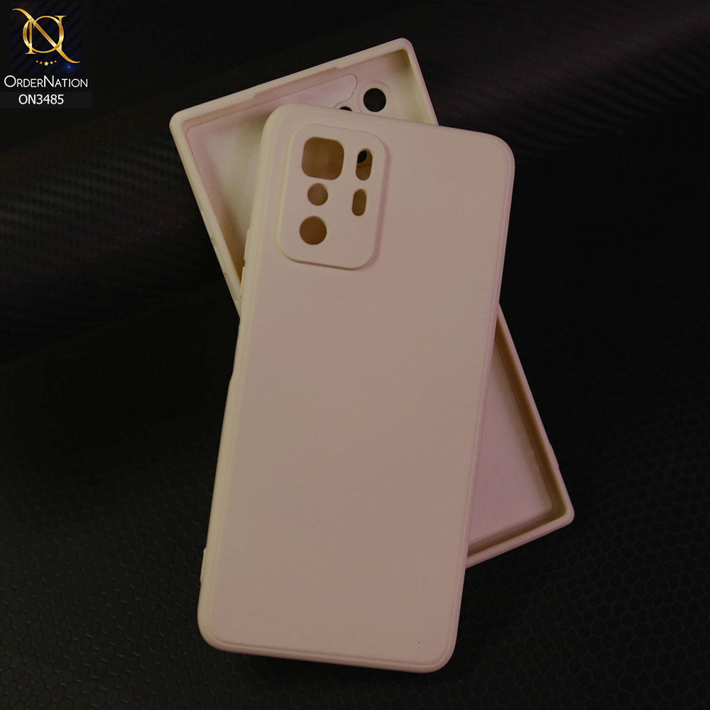 Xiaomi Redmi Note 10 Pro 5G Cover - Off White  - ONation Silica Gel Series - HQ Liquid Silicone Elegant Colors Camera Protection Soft Case