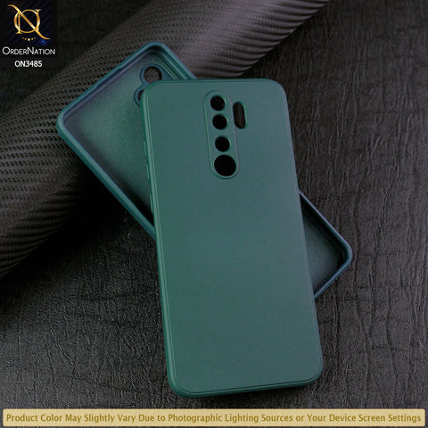 Xiaomi Redmi Note 8 Pro Cover - Dark Green - ONation Silica Gel Series - HQ Liquid Silicone Elegant Colors Camera Protection Soft Case