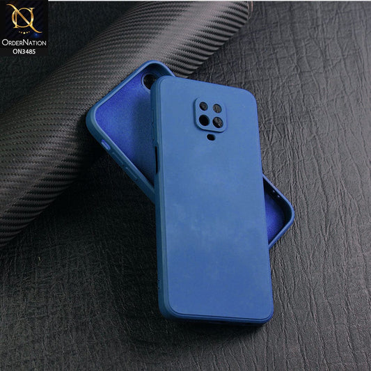 Xiaomi Redmi Note 9S Cover - Blue - ONation Silica Gel Series - HQ Liquid Silicone Elegant Colors Camera Protection Soft Case