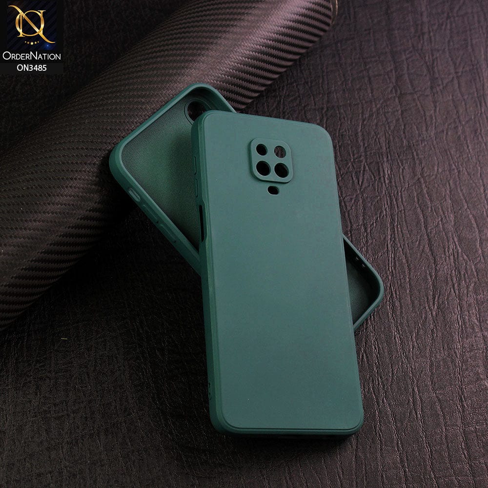 Xiaomi Redmi Note 9 Pro Cover - Dark Green - ONation Silica Gel Series - HQ Liquid Silicone Elegant Colors Camera Protection Soft Case