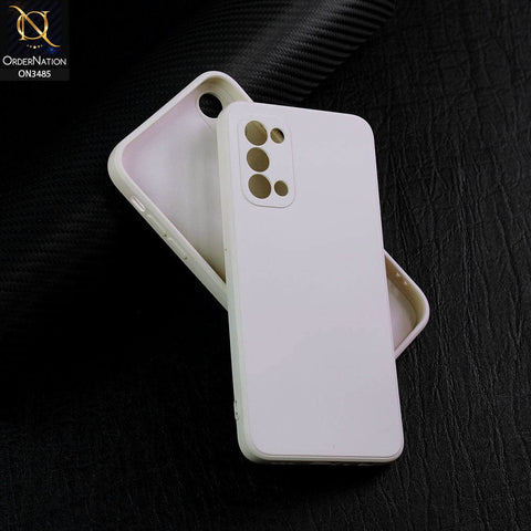 Oppo Reno 5 5G Cover - Off-White (Not Pure White) - ONation Silica Gel Series - HQ Liquid Silicone Elegant Colors Camera Protection Soft Case