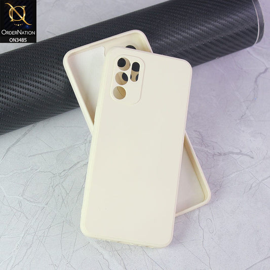 Oppo Reno 6 Cover - Off-White (Not Pure White) - ONation Silica Gel Series - HQ Liquid Silicone Elegant Colors Camera Protection Soft Case