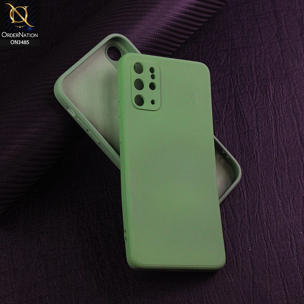 Samsung Galaxy S20 Plus Cover - Light Green - ONation Silica Gel Series - HQ Liquid Silicone Elegant Colors Camera Protection Soft Case