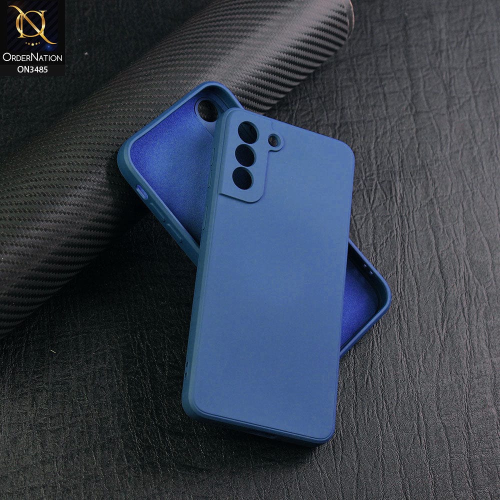 Samsung Galaxy S21 Plus 5G Cover - Blue - ONation Silica Gel Series - HQ Liquid Silicone Elegant Colors Camera Protection Soft Case