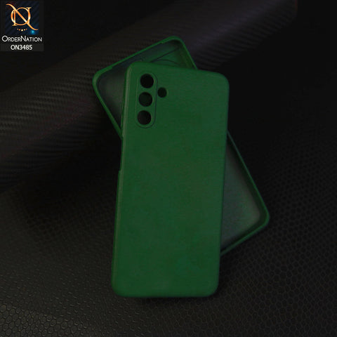 Samsung Galaxy A13 5G Cover - Dark Green - ONation Silica Gel Series - HQ Liquid Silicone Elegant Colors Camera Protection Soft Case