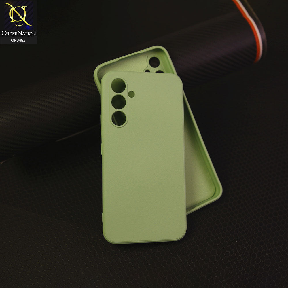 Samsung Galaxy A24 4G - Light Green - ONation Silica Gel Series - HQ Liquid Silicone Elegant Colors Camera Protection Soft Case