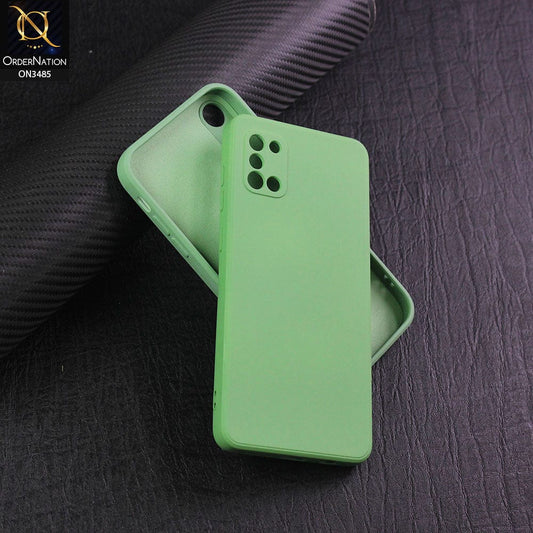 Samsung Galaxy A31 Cover - Light Green - ONation Silica Gel Series - HQ Liquid Silicone Elegant Colors Camera Protection Soft Case