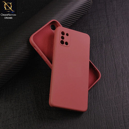 Samsung Galaxy A31 Cover - Red - ONation Silica Gel Series - HQ Liquid Silicone Elegant Colors Camera Protection Soft Case