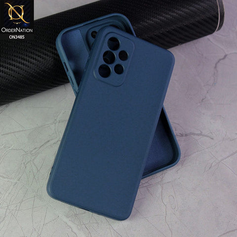 Samsung Galaxy A33 5G Cover - Blue - ONation Silica Gel Series - HQ Liquid Silicone Elegant Colors Camera Protection Soft Case