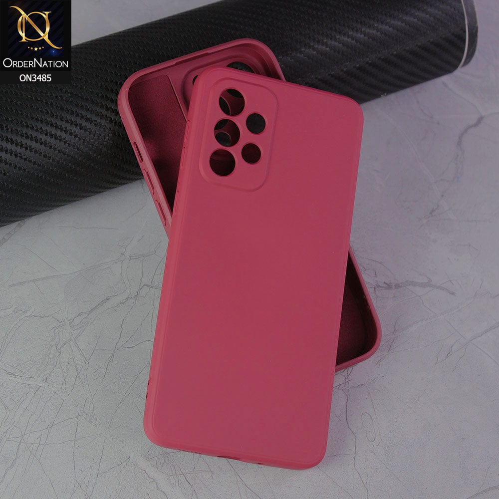 Samsung Galaxy A53 5G Cover - Red - ONation Silica Gel Series - HQ Liquid Silicone Elegant Colors Camera Protection Soft Case